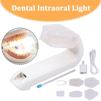 1 комплект Стоматологической интраоральной лампы с системой всасывающего светодиодного освещения, фиксатор прикуса, Люминатор, Стоматологический осветитель, инструмент для полости рта.