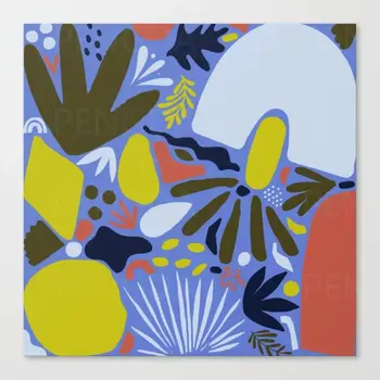 Matisse Home Decor Абстрактные принты на холсте, вырезанные из бумаги, плакат с растениями, настенное искусство, модульные картины для прикроватной рамки для фона