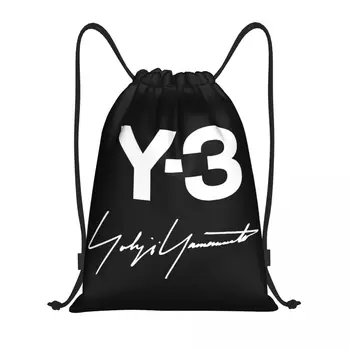 Изготовленный на заказ Йоджи Ямамото с улиц Парижа, сумка на шнурке для покупок, рюкзаки для йоги, Мужская и женская Спортивная сумка для спортзала