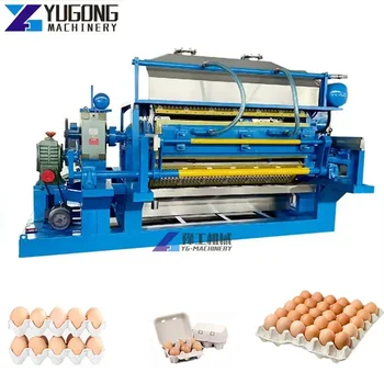 Машина для производства лотков для яиц YG Вакуумный насос для малого бизнеса для машины для производства лотков для яиц Автоматическая машина для изготовления маленьких бумажных лотков для яиц