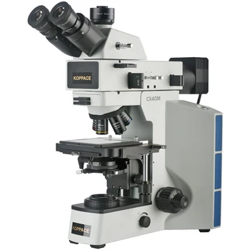 Металлургический микроскоп KOPPACE 50X-500X, верхняя и нижняя системы освещения Могут наблюдаться поляризованным светом