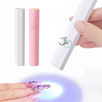 Мини Портативный фонарик Сушилка для ногтей Уф Светодиодная лампа для сушки гель-лака Лампа для маникюра Инструменты для дизайна ногтей Машина