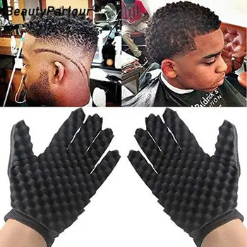 Мужские Губчатые перчатки для плетения косичек, вилка-расческа для укладки волос в Африканском стиле