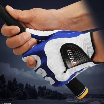 Мужские перчатки для гольфа PGM для левой и правой рук, тканевая дышащая сетка с нескользящей спортивной перчаткой для гольфа для мужчин, носящих аксессуары для гольфа