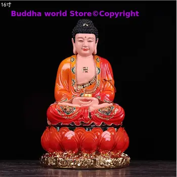 Оптовая продажа буддистской фигуры Будды Шакьямуни Юго-Восточная Азия Защита ДОМАШНЕГО магазина Благоприятное Процветание Статуя Поклонения ФЭН-ШУЙ