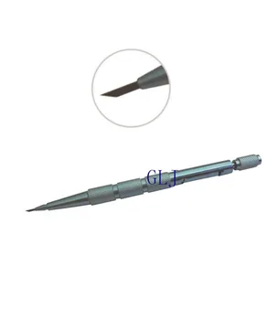 Офтальмохирургические Инструменты с двойным лезвием-Черный алмазный нож из титанового сплава