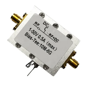 Радиочастотный блокиратор смещения со смещением коаксиального канала 10 МГц-6 ГГц широкополосный радиочастотный микроволновый анализатор коаксиальной антенны смещения