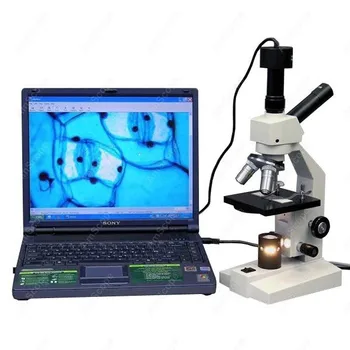 Составной микроскоп с двойным обзором-AmScope Поставляет составной микроскоп с двойным обзором 40X-800X с цифровой камерой