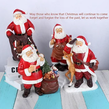 Украшения из смолы Санта Клаусы Инновационные Очаровательные рождественские изделия для спальни