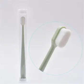 Ультратонкая мягкая зубная щетка Million с нано щетиной для взрослых, щетка для глубокой чистки зубов, Портативная дорожная щетка для ухода за полостью рта